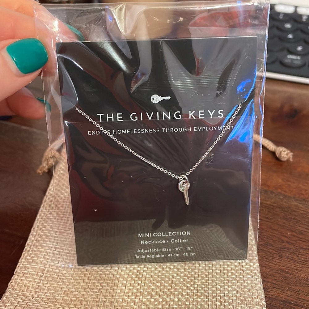 The Giving Keys Mini Key Necklace - Picture 2 of 2